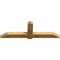 Ekena Millwork Eugene Rough Sawn Timber Gable Bracket, Western Red Cedar, 72"W x 24"H x 4"D x 6"F, 8/12 Pitch GBW072X24X0406EUG00RWR - alternate 4